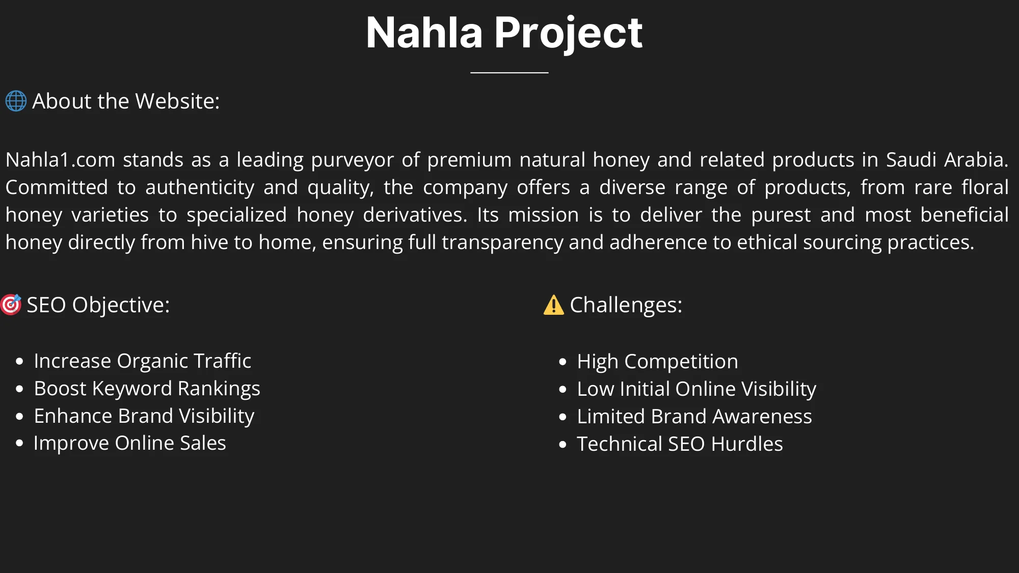 Nahla Overview